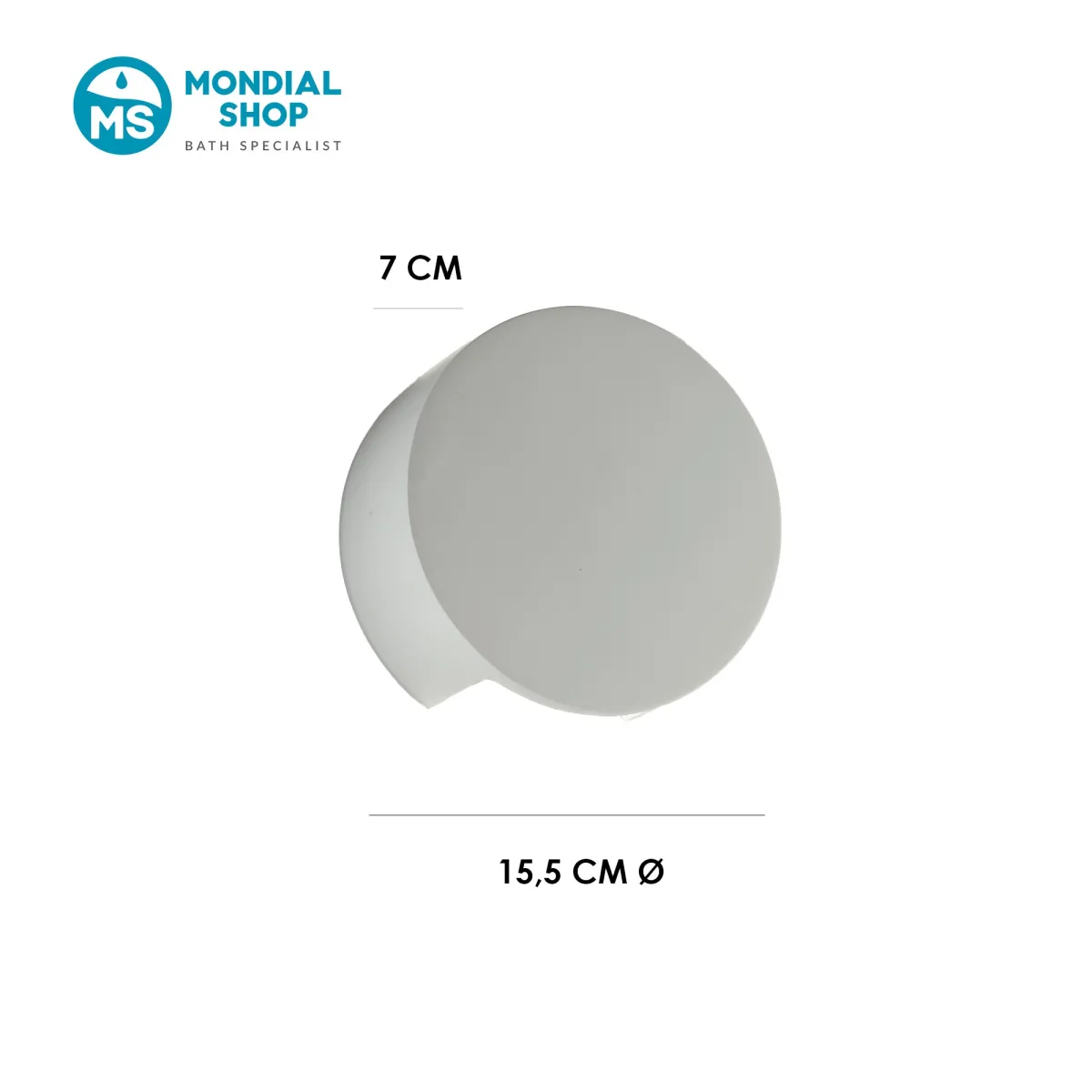 Applique Tonda Gesso Verniciabile G9 | Mondialshop