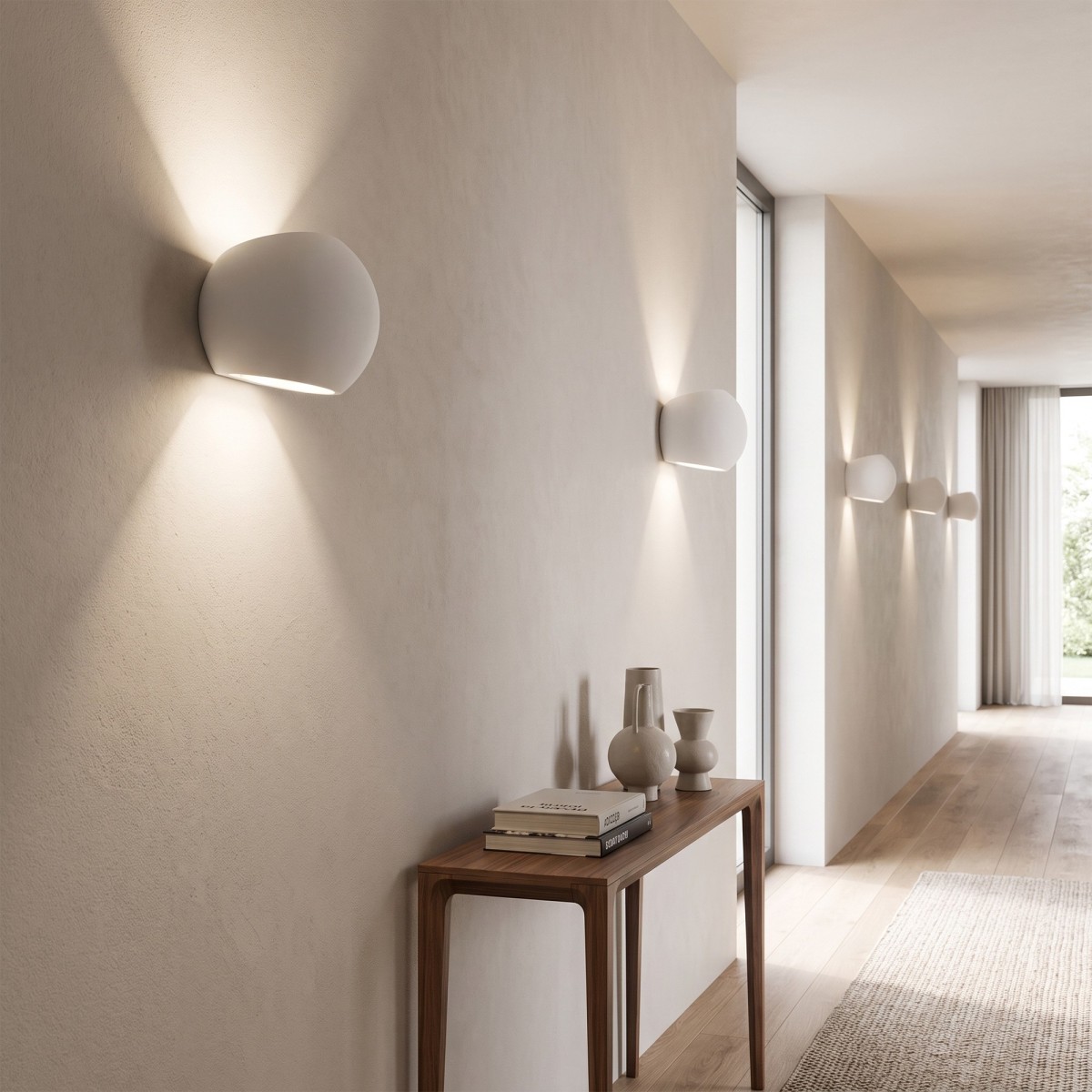 Applique Tonda Gesso Verniciabile G9 | Mondialshop