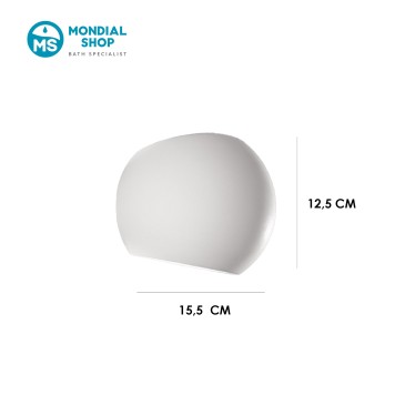Applique Tonda Gesso Verniciabile G9 | Mondialshop