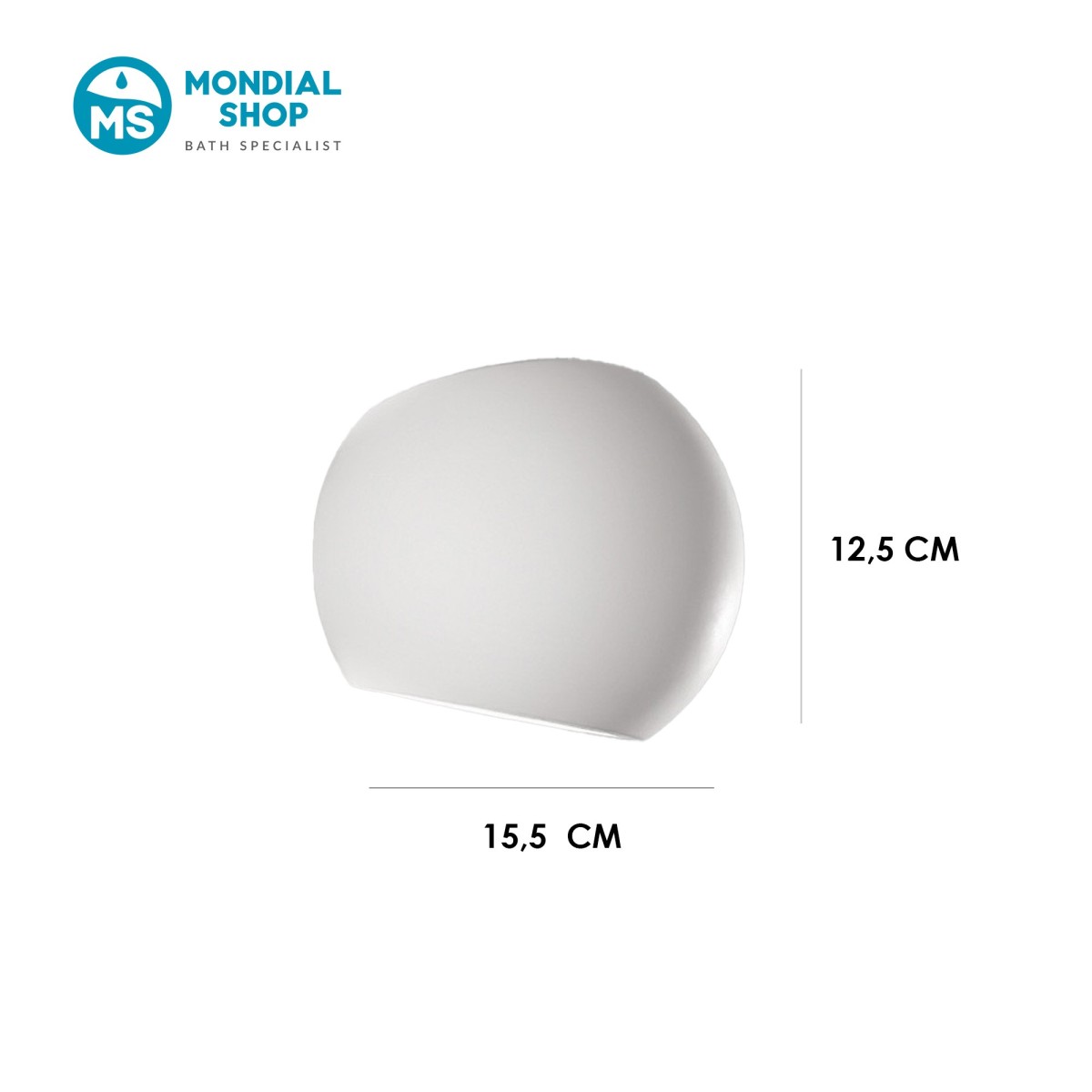 Applique Tonda Gesso Verniciabile G9 | Mondialshop