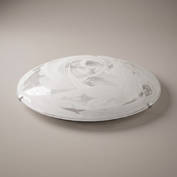 Plafoniera Moderna tonda Effetto Alabastro