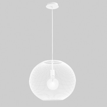E27 Metall-Pendelleuchte mit kugelförmigem Netzdesign | Mondialshop