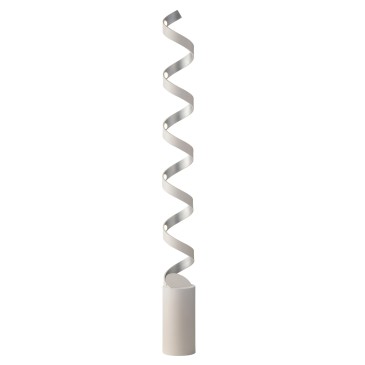 Spiral-LED-Stehleuchte in Schwarz oder Weiß | Mondialshop
