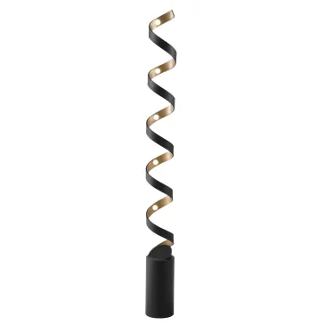 Lampadaire LED spiralé blanc ou noir | Mondialshop