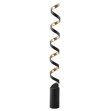 Spiral-LED-Stehleuchte in Weiß oder Schwarz | Mondialshop