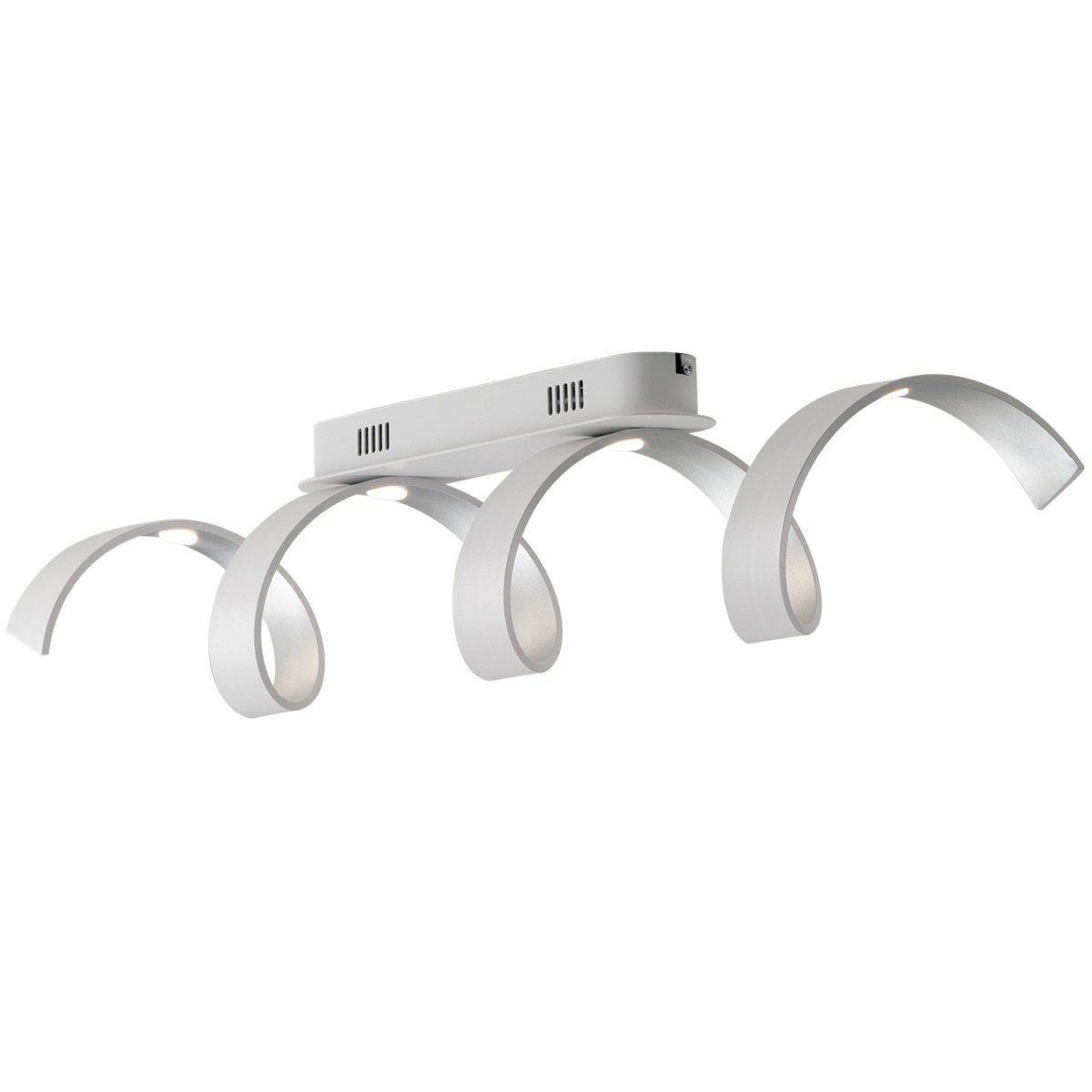 Plafoniera LED a Spirale Nera o Bianca 20W | Mondialshop