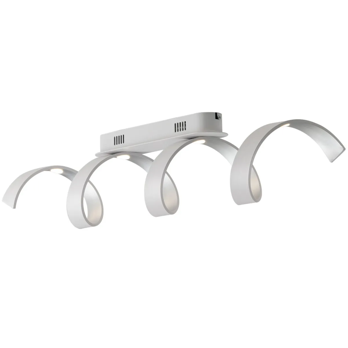Plafoniera LED a Spirale Nera o Bianca 20W | Mondialshop