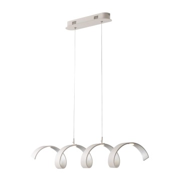 Lustre LED spiralé noir ou blanc | Mondialshop