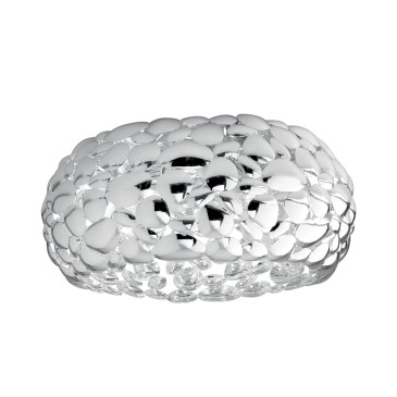 Moderne 60-W-Deckenleuchte in Weiß oder Chrom | Mondialshop
