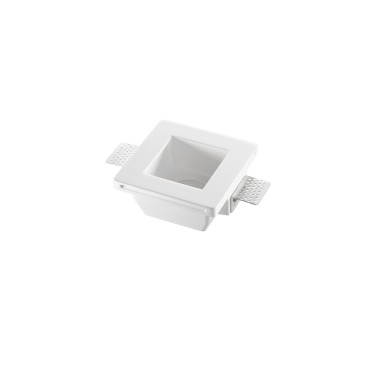 Bemalbarer quadratischer oder runder Gipsstrahler | Mondialshop