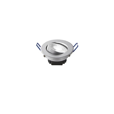 Faretto Tondo Orientabile Bianco o Nichel 6W | Mondialshop