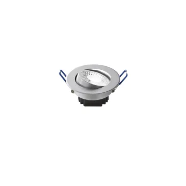 Faretto Tondo Orientabile Bianco o Nichel 6W | Mondialshop