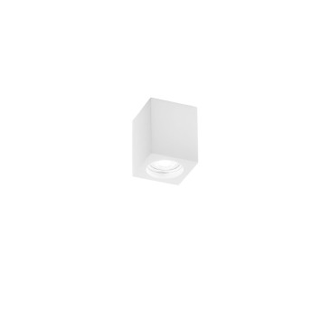 Lackierbarer Gips-Spot, kubisch oder rund | Mondialshop