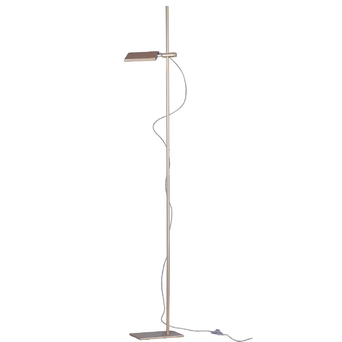 Piantana lampada da terra 17W a led orientabile bianca FOLIO