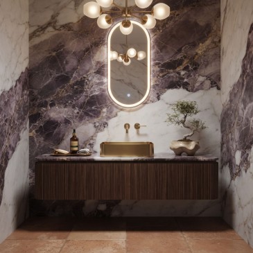 Miroir de salle de bain ovale tactile LED CCT | Mondialshop