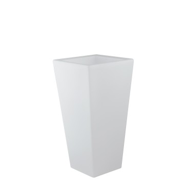 Lampe vase carrée LED RGB d'extérieur H 60 ou 90 cm