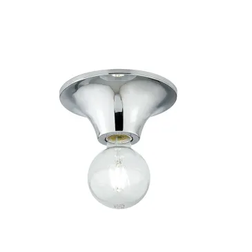 Plafoniera Diametro 18 cm Bianco o Cromo | Mondialshop