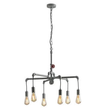 Vintage-Pendelleuchte aus rostfarbenem oder verzinktem Metall | Mondialshop