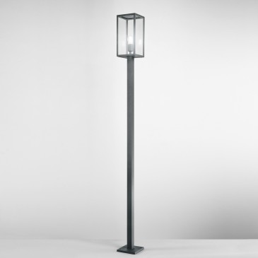 Außenmastleuchte, weiß oder anthrazit, 60 W, E27