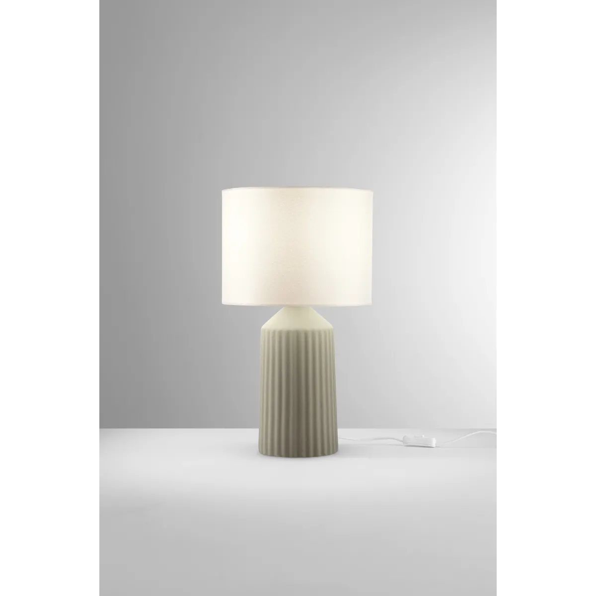 Lume da Tavolo in Ceramica Beige o Verde E27 | Mondialshop