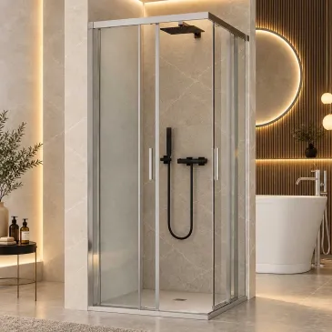 Box Doccia 70x70 70x75 75x75  in PROMOZIONE Trasparente 6mm UNICO