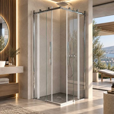 Box Doccia 70x70 70x75 75x75 scorrevole Trasparente 8mm H 200 MELISSA