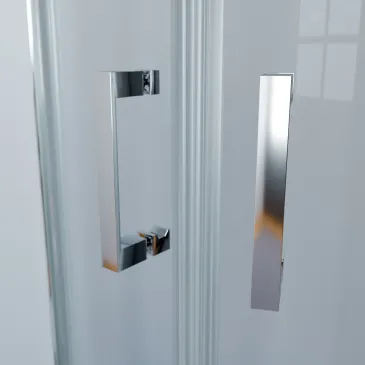 Box doccia 80x100 100x80 con angolo stondato h195 ATENA
