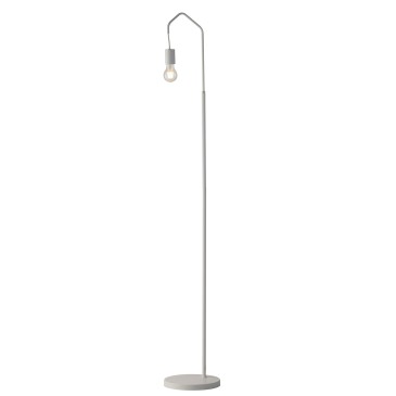Schwarze oder weiße Metall-Stehlampe E27