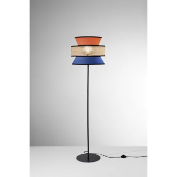Stehlampe aus Naturrattan, E27 | Mondialshop