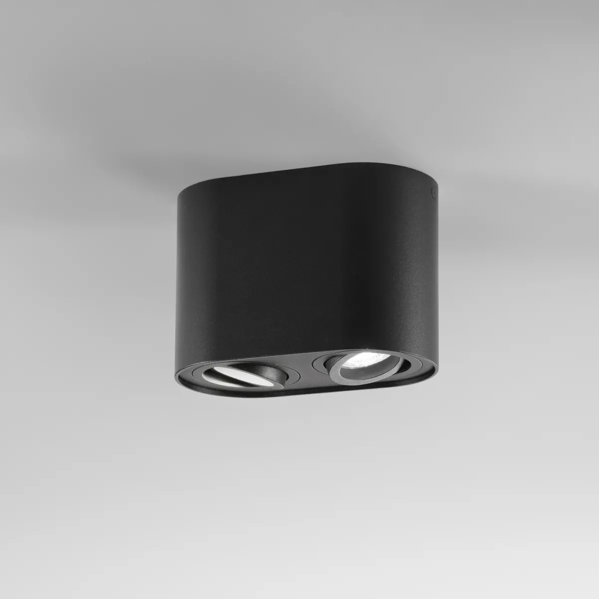 Plafoniera Bianca o Nera da soffitto 2XGU10 | Mondialshop