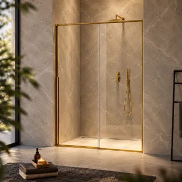 Porta doccia oro spazzolato