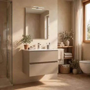 Wandhängender Waschtisch aus Terrakotta in 3 Größen | Mondialshop