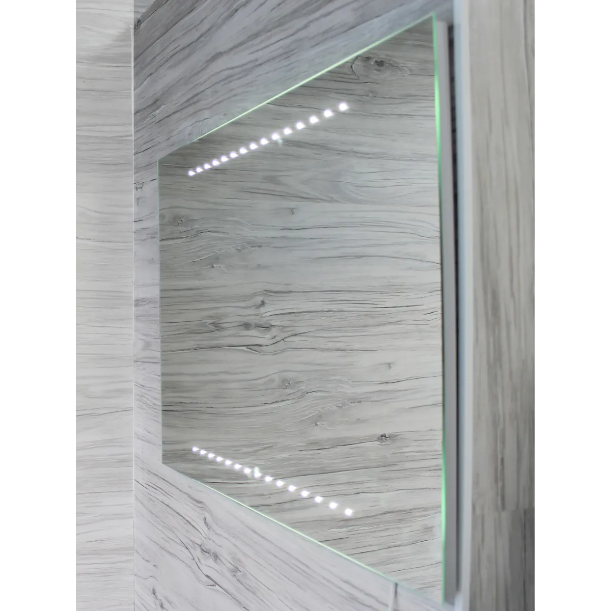 Miroir de salle de bain 60 x 80 cm (L x H) avec éclairage...
