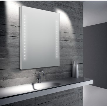 Specchio da bagno 60 x 80 cm( L x H) con luci led