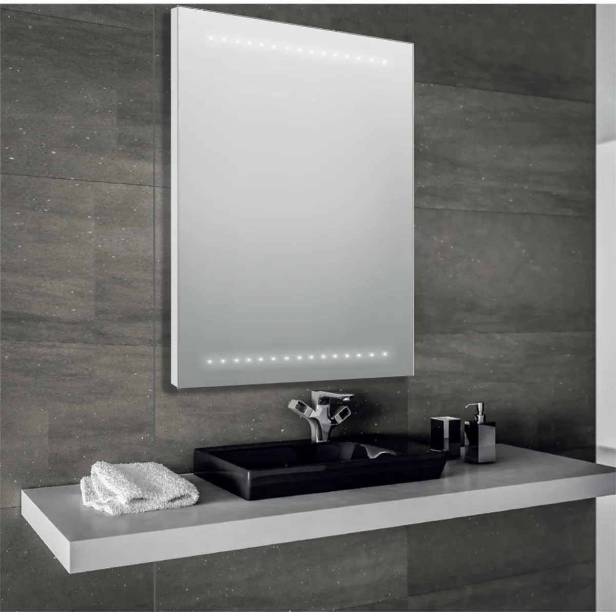 Miroir de salle de bain LED Jade-68 60x80 ou 80x60