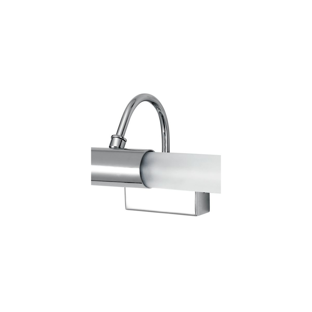 Lampada applique LED per specchio bagno acciaio cromo e vetro