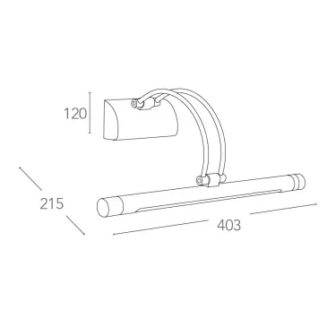 Chrom-Wandleuchte mit...