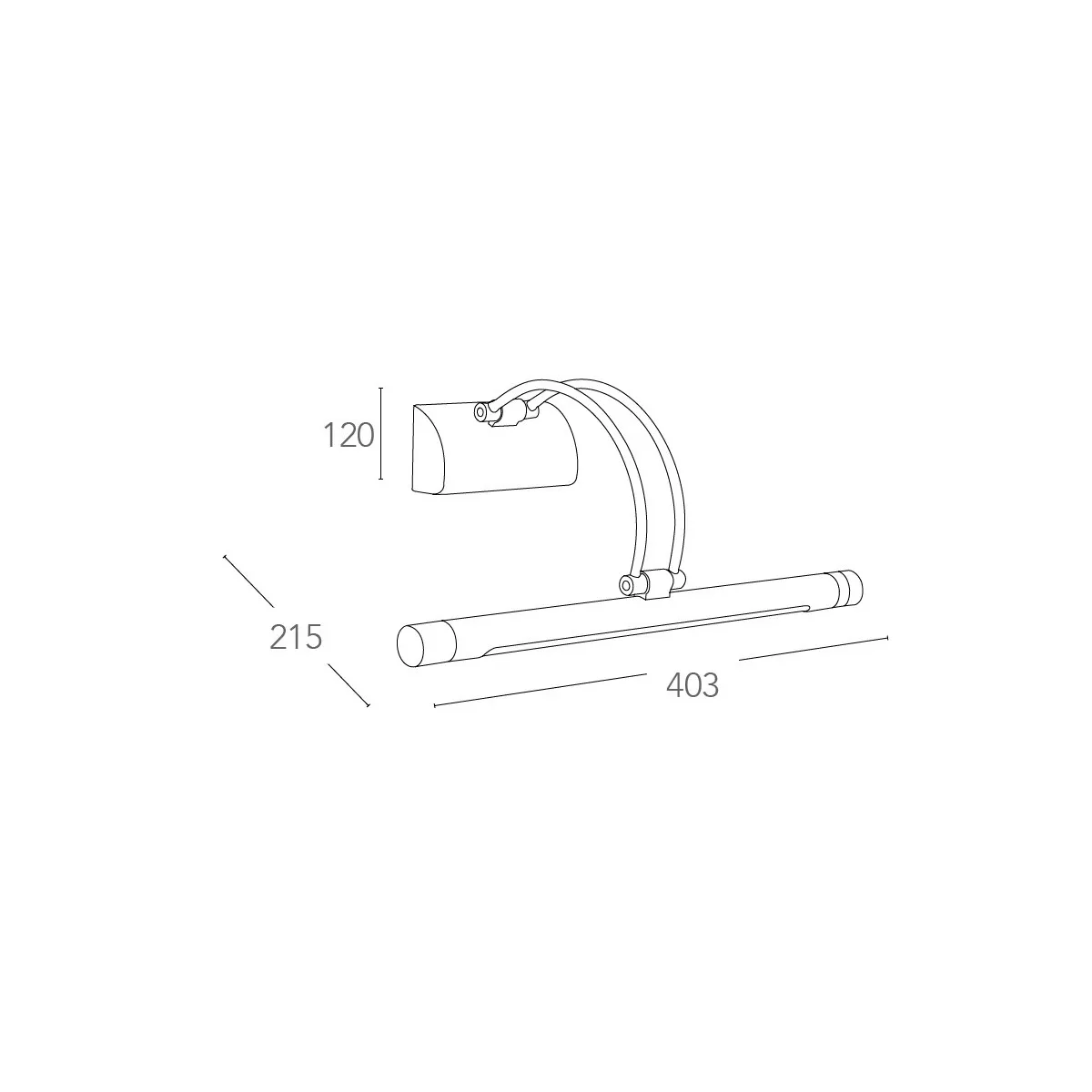 Led-W-Sigma / 4W - Applique originale chromée avec lumière LED 4 Watt 3500 Kelvin
