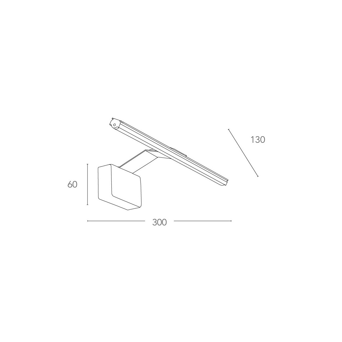 Led-W-Alcor/5W Bco - Applique Moderna Dal Colore Bianco Con Luce Led 5 Watt 3500 Kelvin