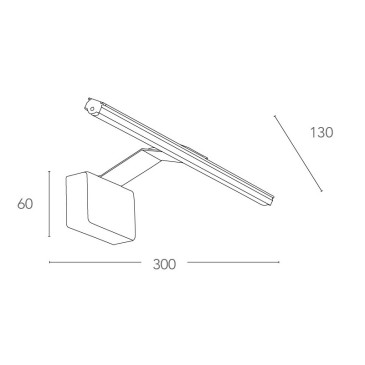 Led-W-Alcor/5W Sil - Applique Moderna Dal Colore Silver Con Luce Led 5 Watt 3500 Kelvin