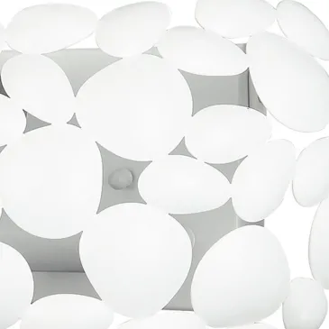Décoration moderne pierres simil en métal blanc ligne Dionysos