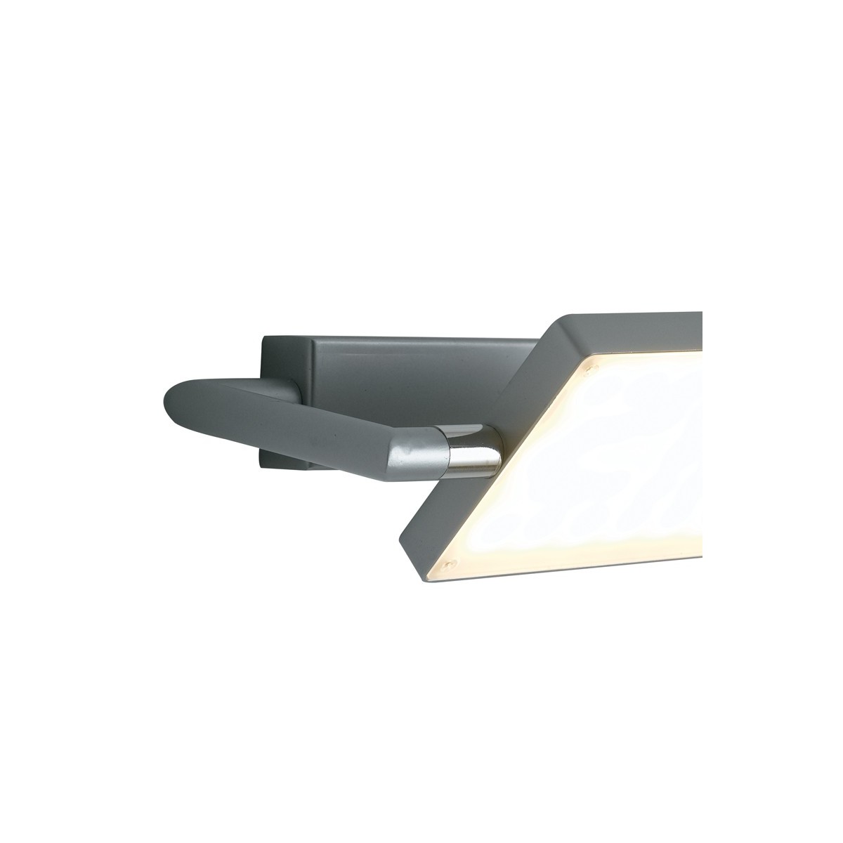 Applique a Libro in Alluminio Grigio con Diffusore...