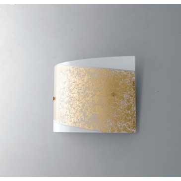 Moderne rechteckige E27-Wandleuchte, geeignet für Wohnzimmer, Flure und Schlafzimmer. Erhältlich in Gold oder Silber.