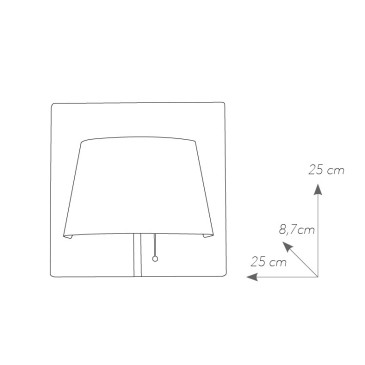 L'abat-jour blanc de structure noire de lampe de mur en métal de Wharol a mené la lumière