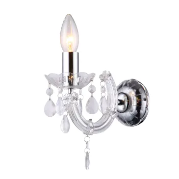 I-HOUSTON-AP TR - Applique Moderna Acrilico Trasparente Pendagli Gocce Lampada da Parete E14