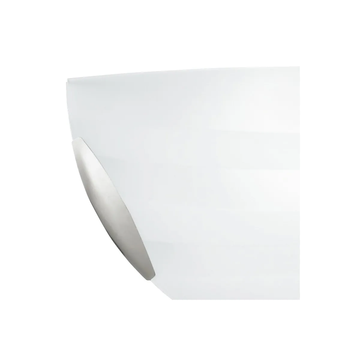 Diffusore in Vetro Bianco con Decoro Satinato a Fasce Applique Kuna FanEurope