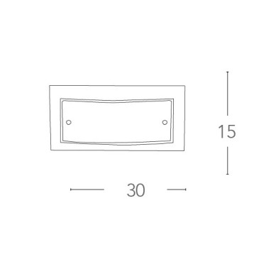 Applique Dritta-Curva con Doppio Diffusore in Vetro FanEurope