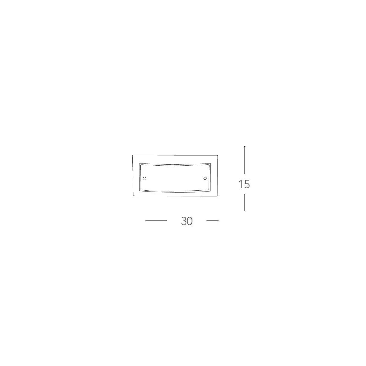 Applique Dritta-Curva con Doppio Diffusore in Vetro FanEurope