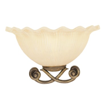 I ARCADIA APS 8031425631120 Fan Europe Lighting Applique en verre à champagne avec décoration ambre ARCADIA
