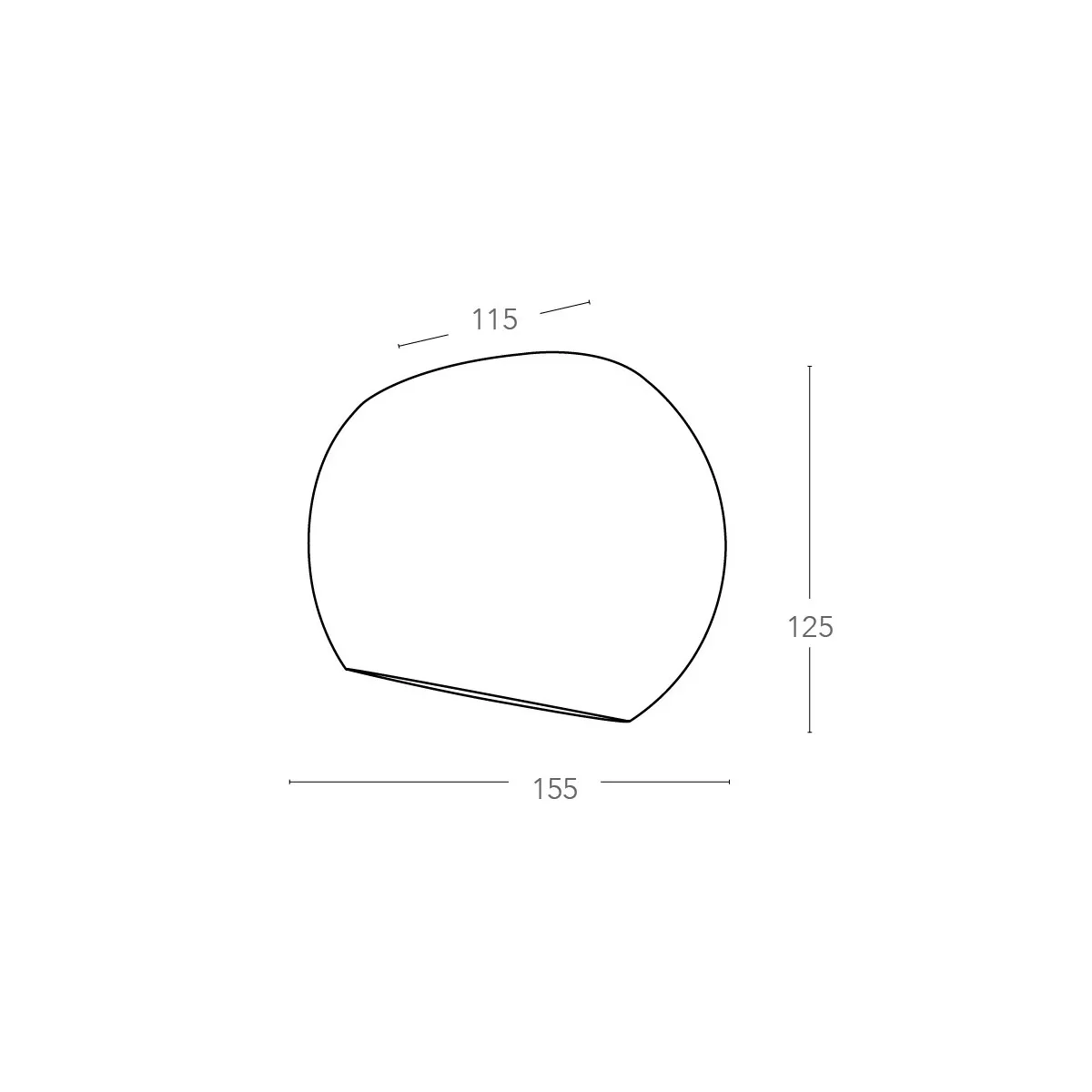 Applique Moses Tondeggiante 12,5x15,5 cm in Gesso Bianco Verniciabile con Doppia Diffusione FanEurope
